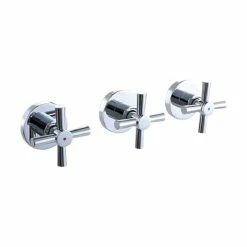 New ๐ฅ Fontana Showers Fontana Solid Brass 3-Handles 2-Way Bathroom Shower Valve ๐งจ