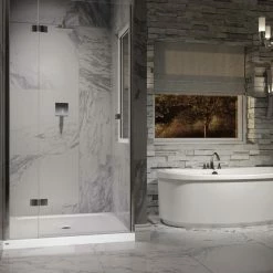 Alternative view of Cheap 🎉 Jacuzzi® Official Jacuzzi CAT4842SCXXXX Catalina 48" X 42" Rectangular Shower Pan - White 🎁
