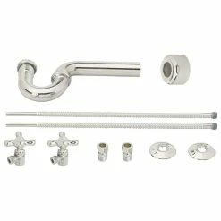 Deals โค๏ธ Westbrass Victorian Pedestal Lavatory Kit - Cross Handles In Polished Nickel ๐งจ